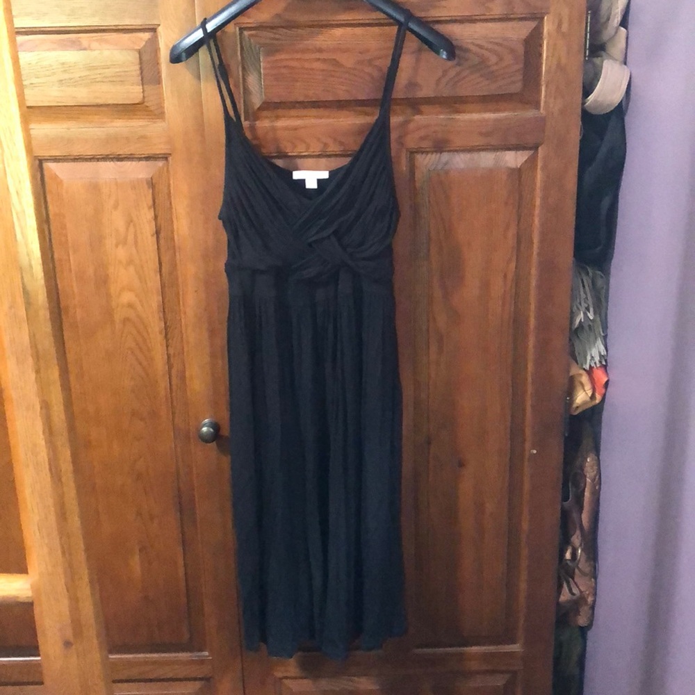 Black New York & co wrap cami dress l